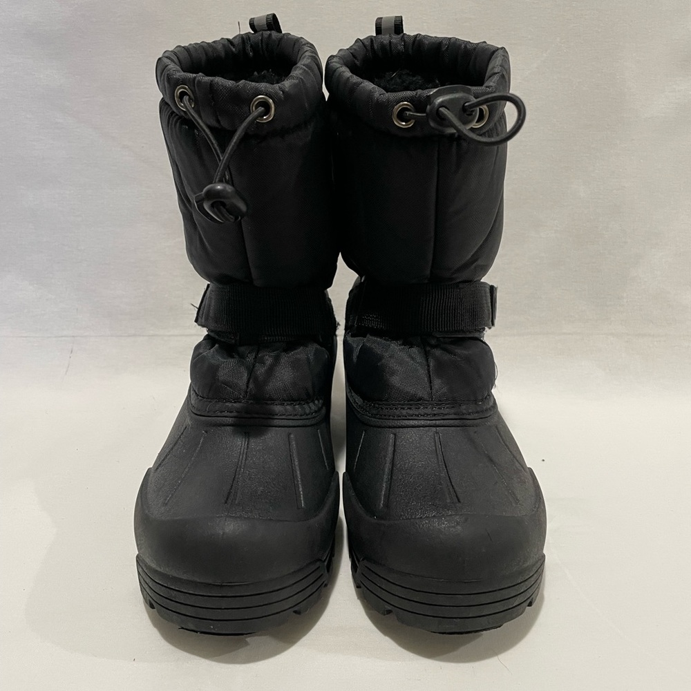 Kids Black Snow Boots